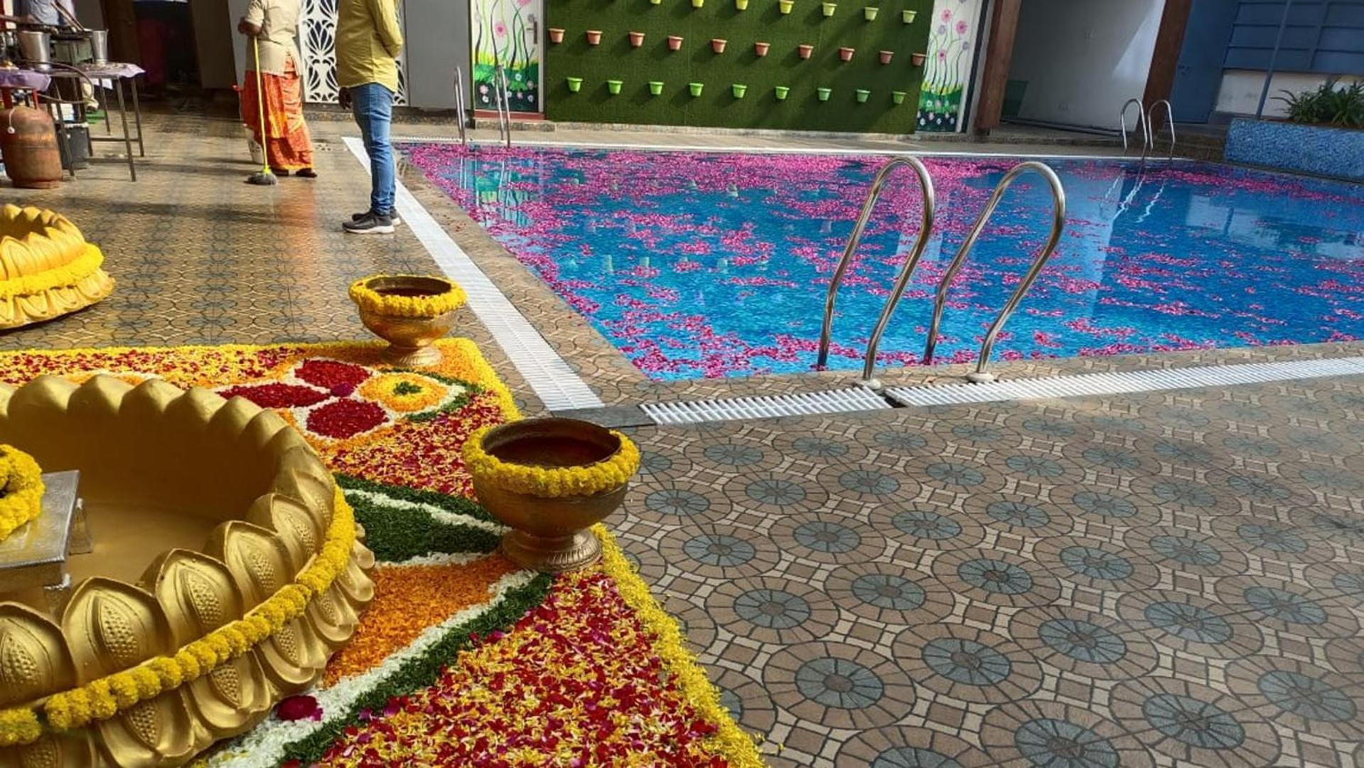 Atlantis Resort Spa Restaurant Swimming Pool, Banquet Hall, Guntur. Kültér fotó